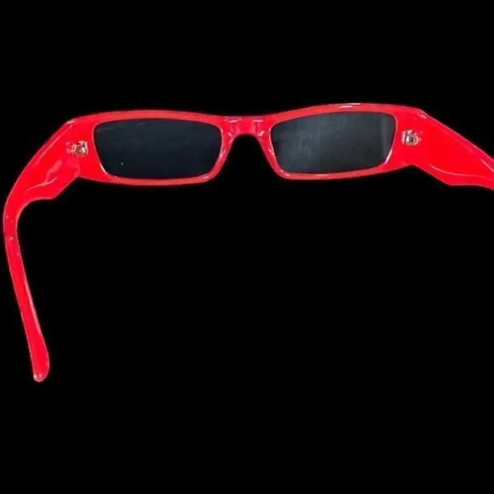 Petals & Peacocks Red Retro 70s Sunglasses
